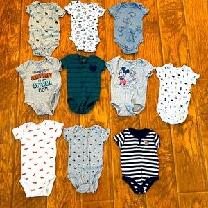 Baby boy onesies size 3M